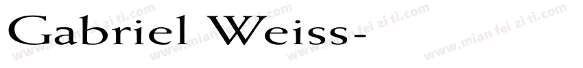 Gabriel Weiss字体转换